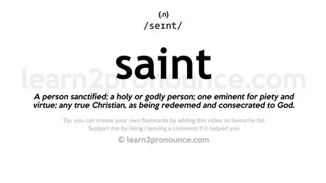 saint|saint means what.